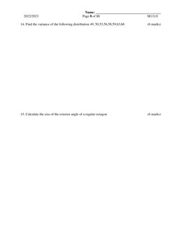 Msce Practice Mathematics.pdf MSCE Mathematics Paper 1 2022/23 | PDF | Geometry | Mathematical Concepts