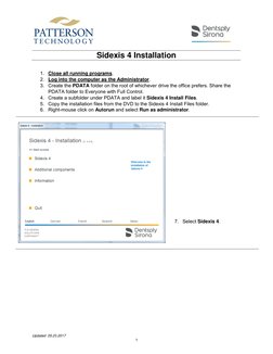 Sidexis 4 Installation Guide | PDF | Server (Computing) | Computer File