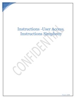  
P a g e  1 | 8 
 
 
 
 
 
 
Instructions -User Access 
Instructions Simphony 
 
 
 
 
 
 
 
 
 
