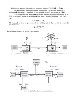 There is some source A that produces a message in plaintext X = [X1, X2, . . . ,XM]. 
The M elements of X are letters in so