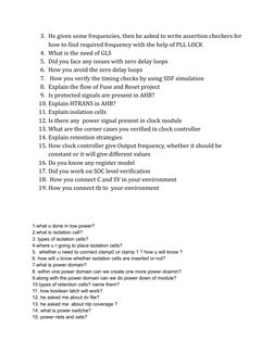 3. He given some frequencies, then he asked to write assertion checkers for
how to find required frequency with the help of P