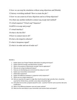 11.how we can stop the simulation without using objections and $finish()
12.factory overriding methods? How to create the pkt
