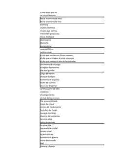 si me dices que no
mi crush literario
No te enamores de nika
No te enamores de mia
kikimora
crueles instintos
el caos que som