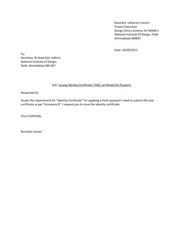 Ravindra  Udharam Jumani 
 
 
 
 
 
 
 
 
 
Project Executive  
 
 
 
 
 
 
 
 
 
Design Clinics Scheme for