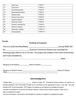 Declaration File Project Class 12 Class 12 Project File Guidelines | PDF | Information | Essays