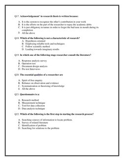 Research Aptitude Test Model Questions | PDF | Sampling (Statistics ...