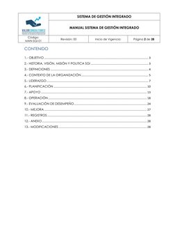 Manual del Sistema de Gestión Integrado | PDF | Auditoría | Business