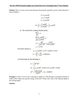 Critical Flow Calculations for Channels | PDF | Discharge (Hydrology ...