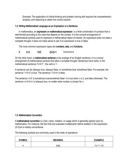Example: The application of critical thinking and problem solving skill requires the comprehension, 
analysis, and reasoning