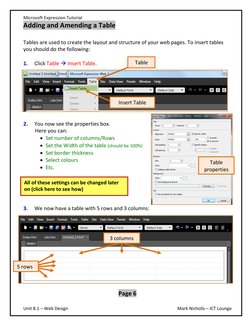 Microsoft Expression Web Tutorial Guide | PDF | Hyperlink | World Wide Web