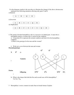 Genetics Questions for Form 4 Students | PDF | Dominance (Genetics ...