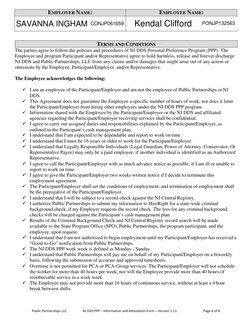 Public Partnerships LLC 
NJ DDS PPP – Information and Attestation Form – Version 1.11 
Page 6 of 8 
 
 
EMPLOYER NAME: 
EMPLO