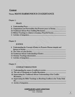 CRE Curriculum Guide for Low Secondary | PDF | Peace | Violence