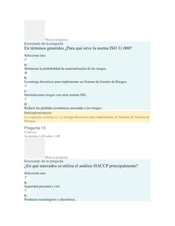 Marcar pregunta
Enunciado de la pregunta
En términos generales ¿Para qué sirve la norma ISO 31.000?
Seleccione una:
a.
Minimi
