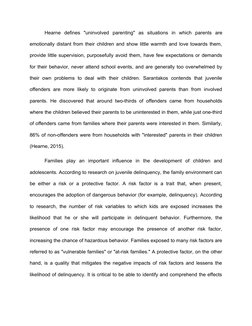 Hearne  defines  "uninvolved  parenting"  as  situations  in  which  parents  are
emotionally distant from their children and