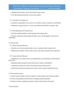 SOP On Data Integrity and Security Procedure | PDF | Information ...