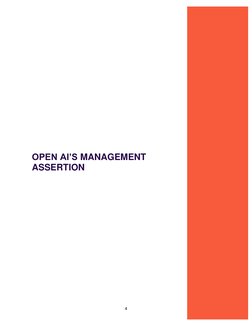  
4 
 
 
 
OPEN AI’S MANAGEMENT 
ASSERTION 
 
 
