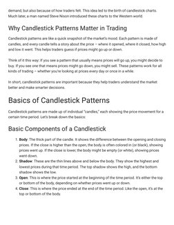 58 Essential Candlestick Patterns PDF | PDF | Market Trend | Private Sector