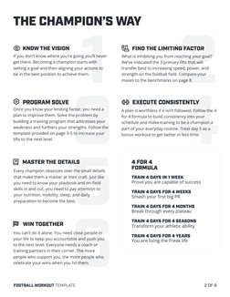 Football Strength Training Template | PDF | Weight Training | Physical ...