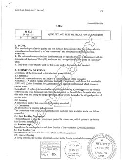 He32 Form.pdf HES D3217 15 Quality & Test Method For Conectors | PDF