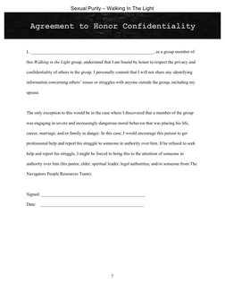 Sexual Purity – Walking In The Light 
 
7 
 
 
I, ________________________________________________________, as a group member