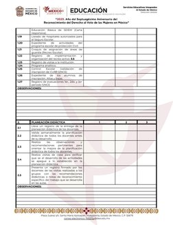 Servicios Educativos Integrados
Al Estado de México
Dirección General
Educación
Básica
de
SEIEM
(Carta
responsiva).
1.19
List