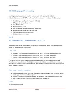 Resolving EBS R12 Login Errors | PDF | Computer Science | Computer ...
