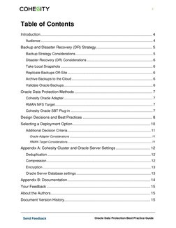 Oracle Data Protection with Cohesity Guide | PDF | Backup | Databases