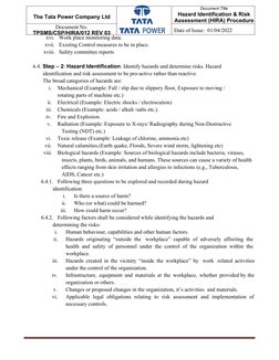 HIRA Procedure for Safety Management | PDF