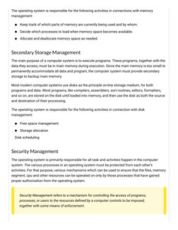 Key Components of Operating Systems | PDF | Computer Data Storage ...