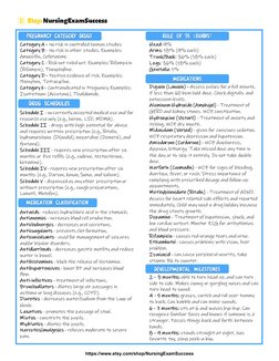 Maternity NCLEX Cheat Sheet | PDF | Childbirth | Pregnancy