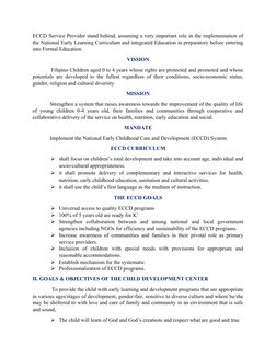 Parent Handbook for ECCD Services | PDF | Parenting | Child Development