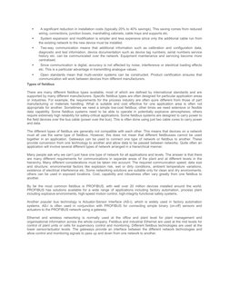 
A significant reduction in installation costs (typically 20% to 40% savings). This saving comes from reduced
wiring, connec