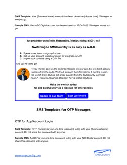 Sms Statement.pdf Essential SMS Templates for Finance | PDF | Investing | Pension