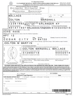 DS-82 04-2022
Page 1 of 2
DS 82 C 03 2022 1
YOU MUST SIGN AND DATE THE APPLICATION IN THE DESIGNATED AREA BELOW.  THEN COMPLE