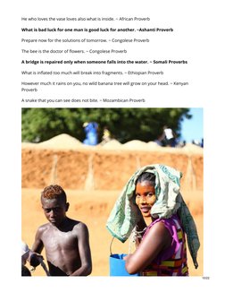 300 Inspirational African Proverbs | PDF | Proverb | Kenya