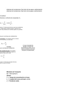 Circulares: problemas de inundaciones, flujo lento de las aguas, sedimentación
Circulares: problemas de inundaciones, flujo l