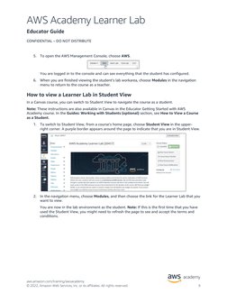 AWS Academy Learner Lab Educator Guide | PDF | Amazon Web Services ...