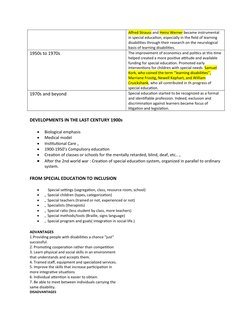 History of Inclusive Education | PDF | Disability | Special Education