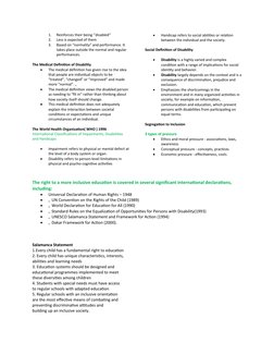 History of Inclusive Education | PDF | Disability | Special Education