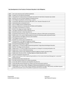 History of Inclusive Education | PDF | Disability | Special Education