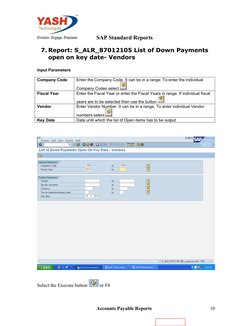 SAP Accounts Payable Report Overview | PDF | Accounts Payable | Payments