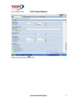 SAP Accounts Payable Report Overview | PDF | Accounts Payable | Payments