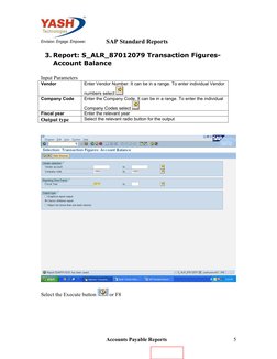 SAP Accounts Payable Report Overview | PDF | Accounts Payable | Payments