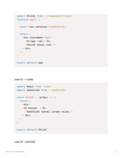 Redux Toolkit Understanding
3
import Child1 from './component/Child1'
function App() {
  const [val,setValue]=useState(1)
  r