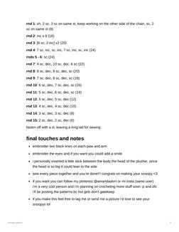 Free Snoopy Crochet Pattern Guide | PDF | Teaching Methods & Materials ...