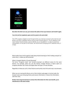 But when the limit runs out, just remove this add-on from your browser and install it again. 
 
Your limit will be 2 giga