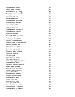 power automate ui flows
INR
planner power automate
INR
power automate on premise
INR
power automate dynamics 365
INR
sharepoi