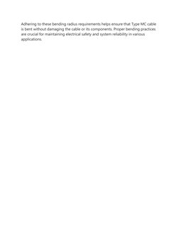 NEC Guidelines for MC Cable Bending Radius | PDF