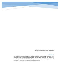 Root Cause Analysis and CAPA Framework | PDF | Risk